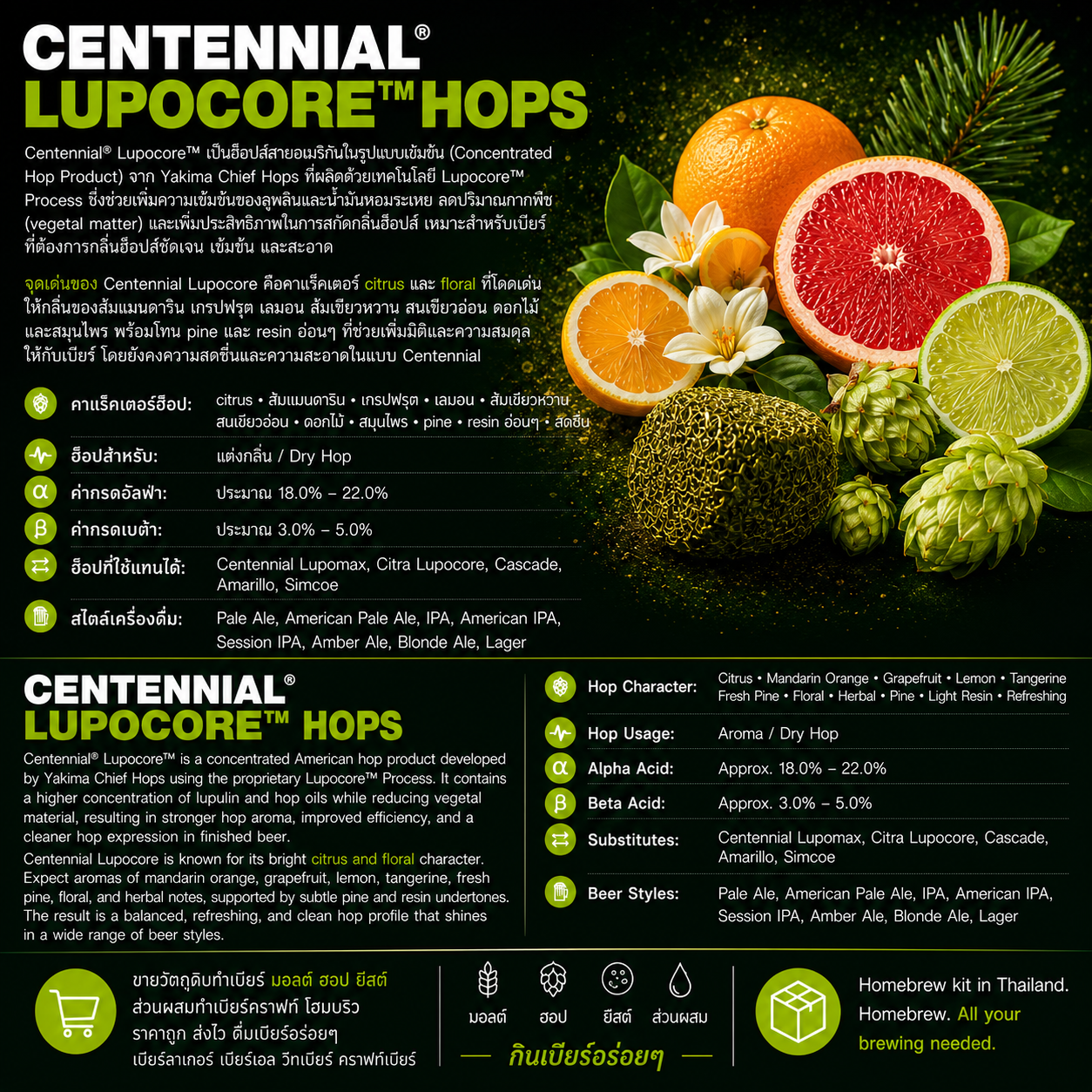2025 Centennial Lupocore Hops
