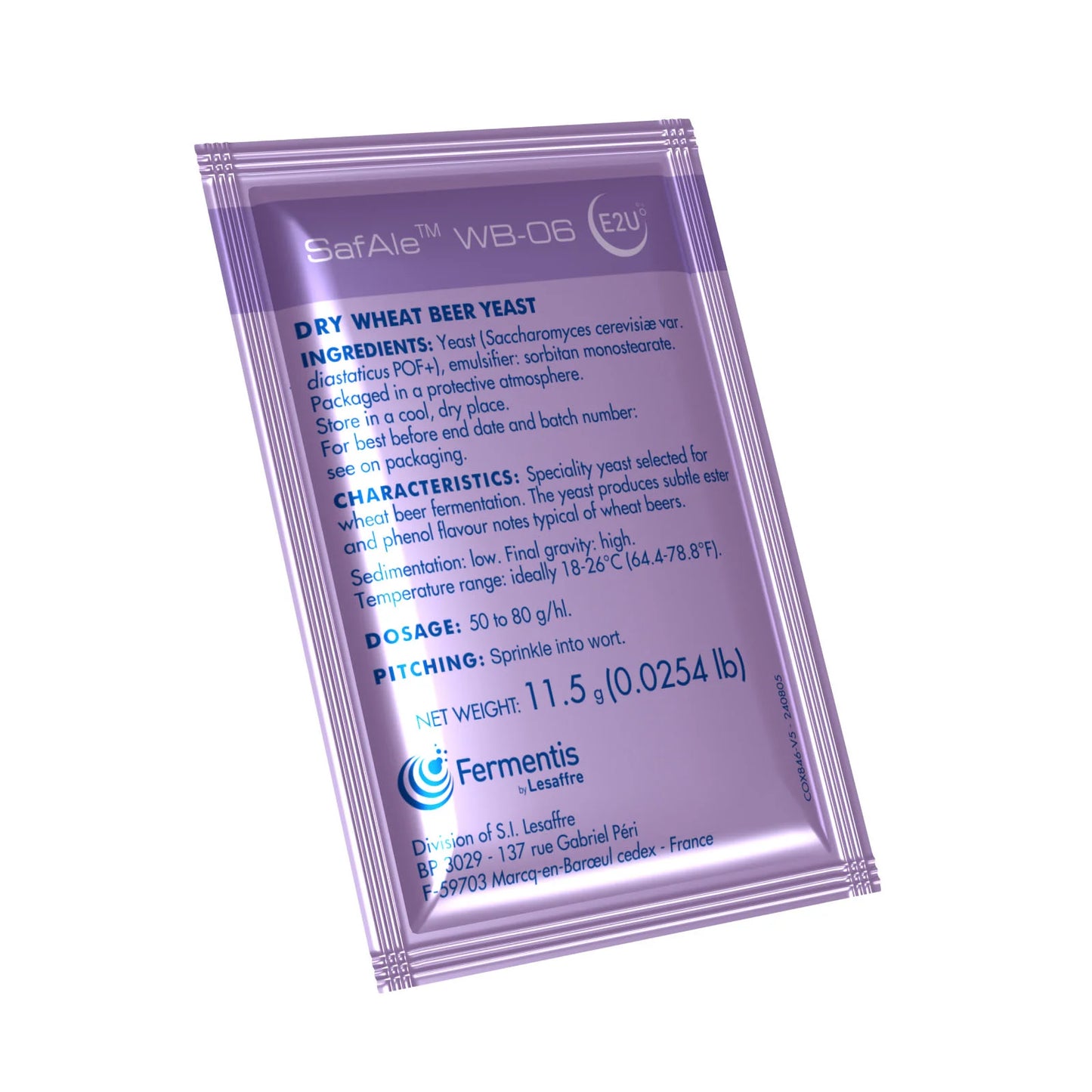 ยีสต์ทำเบียร์ SafAle WB-06 Fermentis