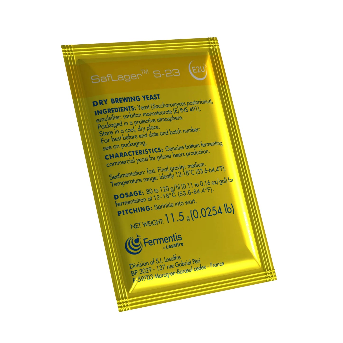 ยีสต์ทำเบียร์ SafLager S-23 Fermentis