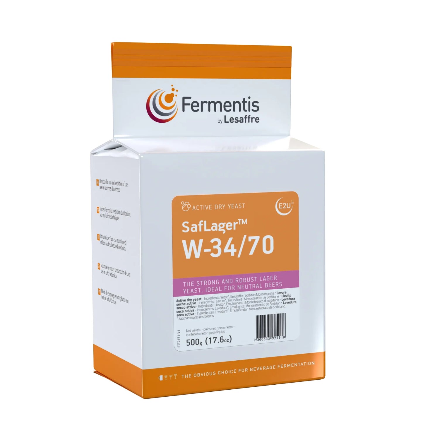 ยีสต์ทำเบียร์ SafLager W-3470 Fermentis