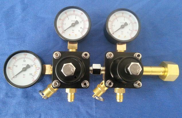 COCA CO2 Regulator (Double Pressure) CGA320 - เกจวัดความดันคู่ CO2 CGA320