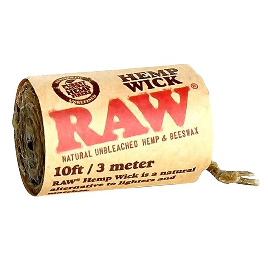 เชือกขี้ผึ้ง RAW Hemp Wick กระดาษ ม้วน กัญชา กระดาษ โรล กระดาษ พันลำ เฮมพ์ กัญชง HEMP