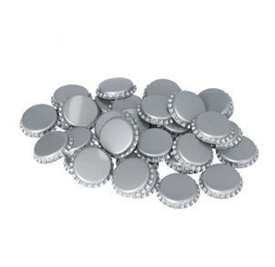 ฝาจีบสีเงิน Crown Caps Silver 26mm