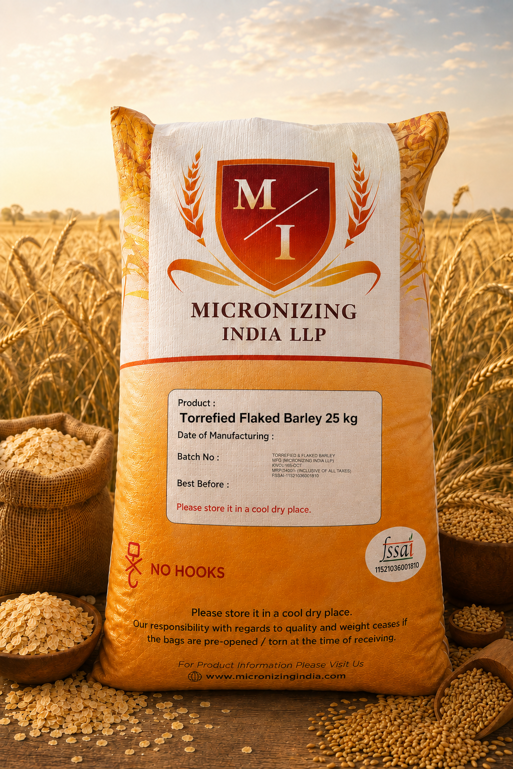 Torrefied Flaked Barley (Standard EBC)