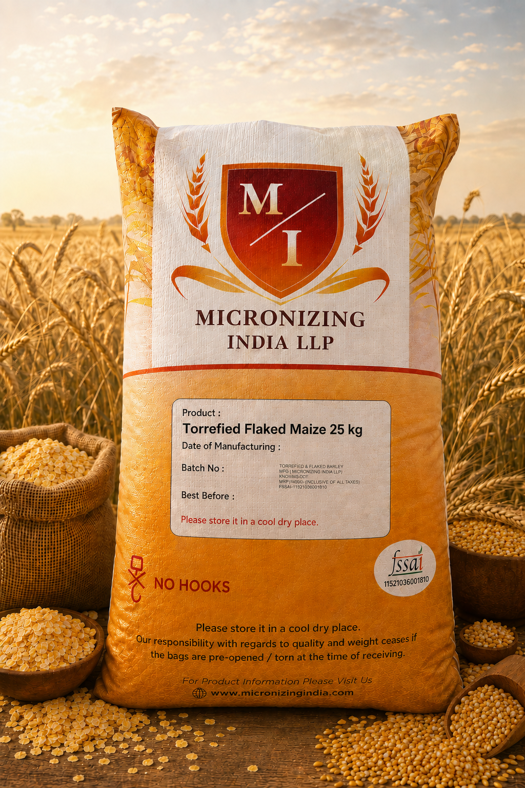 Torrefied Flaked Maize (Standard EBC)