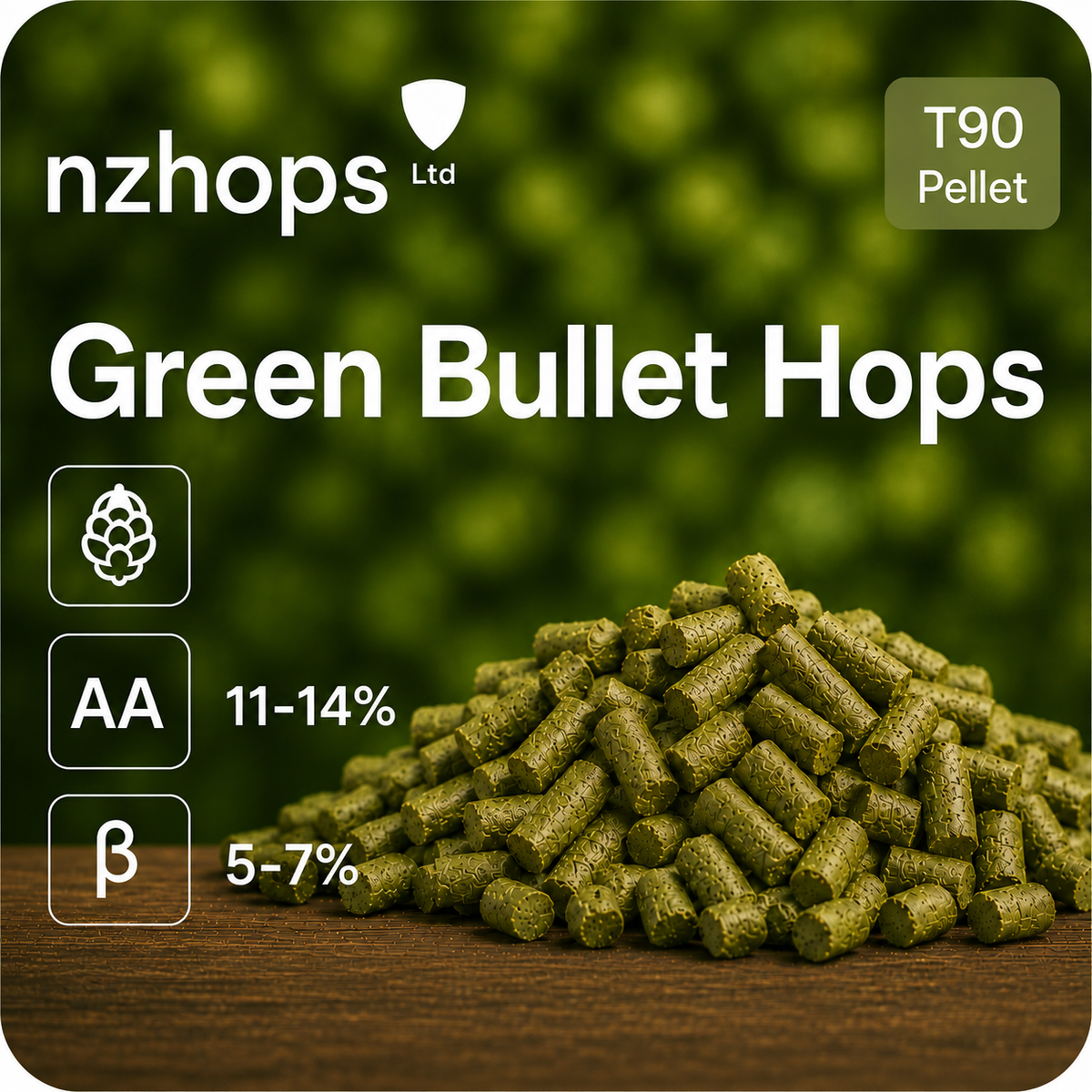 2026 Green Bullet Hops (Pellet) - กรีน บูลเลท ฮอป (เพลลิท)