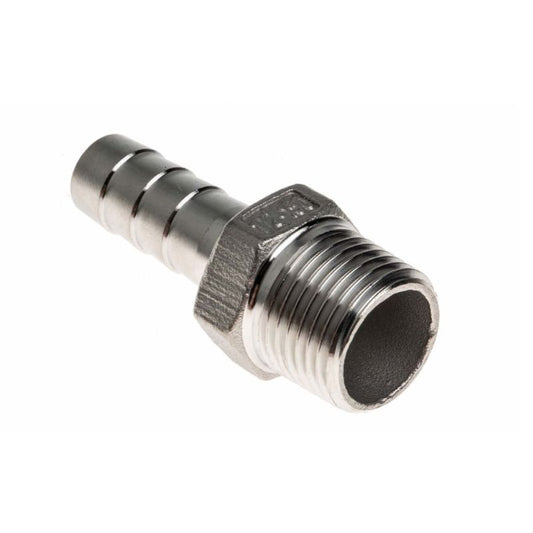 SS 1/2" NPT - 3/8" Barb - ข้อต่อสแตนเสส ขนาด 1/2"