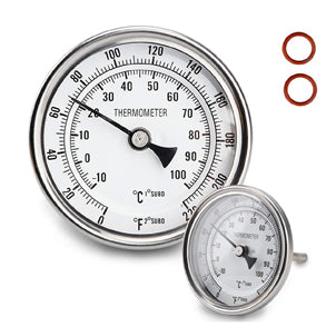 เกจวัดอุณหภูมิ-1/2" NPT Dial Thermometer (Weldless)