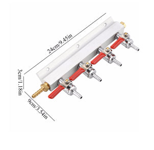 แมนิโพลด์ 4 ทาง 4 Way Gas Manifold