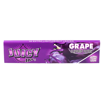 Juicy Jay Flavoured Papers – Grape กระดาษ ม้วน กัญชา กระดาษ โรล กระดาษ พันลำ เฮมพ์ กัญชง HEMP