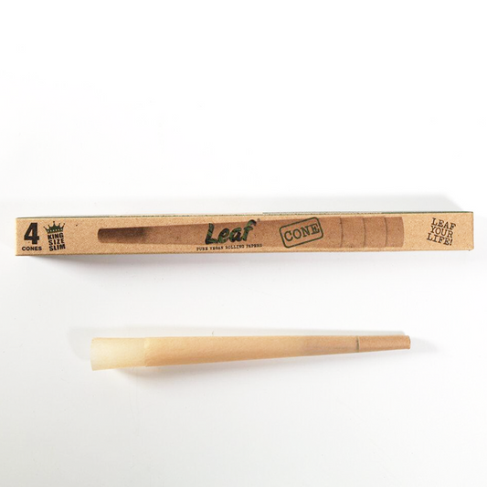 LEAF Cones King Size Slim – 4 pc pack กระดาษ ม้วน กัญชา กระดาษ โรล กระดาษ พันลำ เฮมพ์ กัญชง HEMP