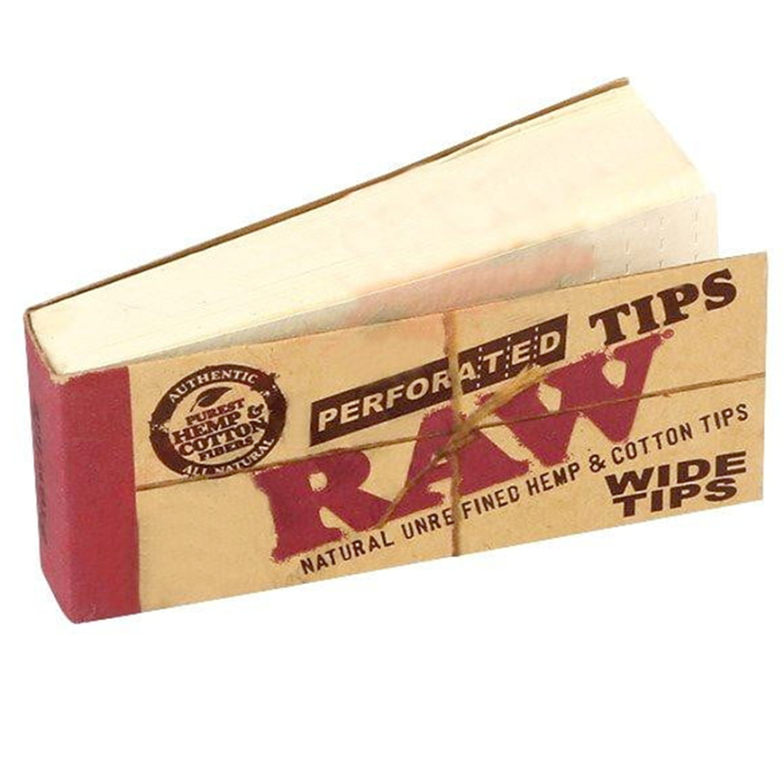 ก้นกรองกระดาษ RAW กว้างพิเศษ RAW Tips Wide กระดาษ ม้วน กัญชา กระดาษ โรล กระดาษ พันลำ เฮมพ์ กัญชง HEMP