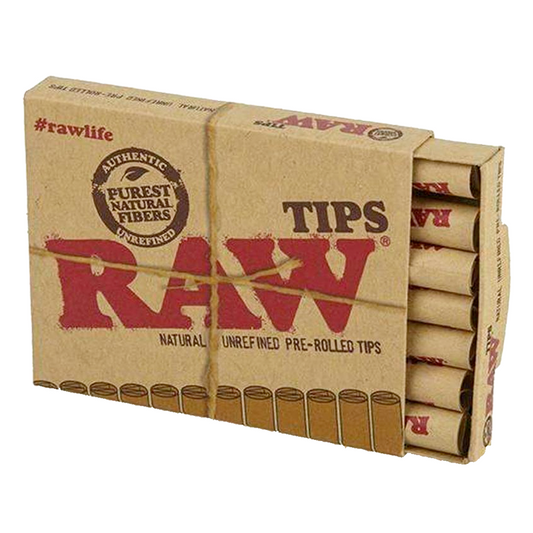ก้นกรองกระดาษ สำเร็จรูป RAW Prerolled Tips  กระดาษ ม้วน กัญชา กระดาษ โรล กระดาษ พันลำ เฮมพ์ กัญชง HEMP